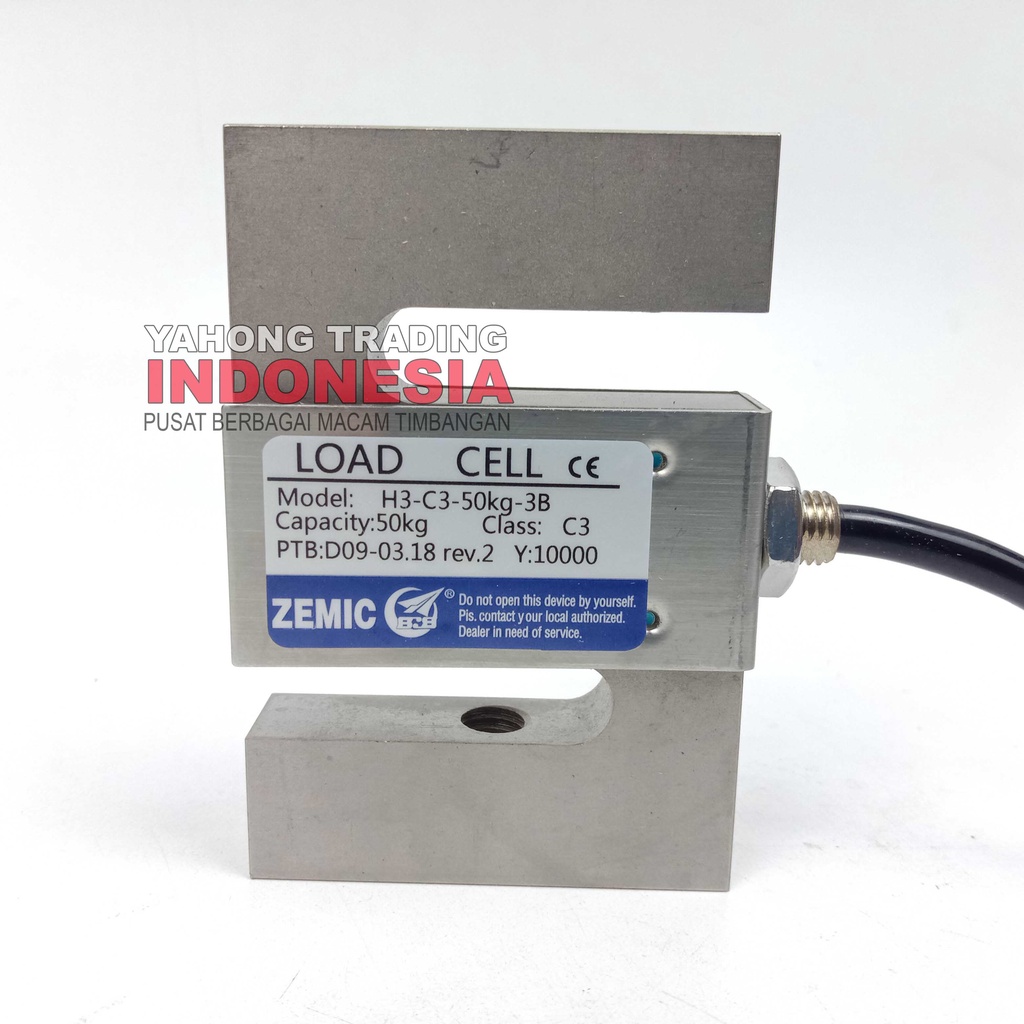 Load Cell ZEMIC H3 C3 50kg Tipe S Loadcell Sensor Berat Timbangan Digital