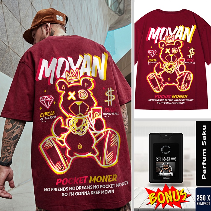 T SHIRT MOYAN KING OVERISIZE 2XL 3XL 4XL 5XL KAOS BIG SIZE UP 5XL