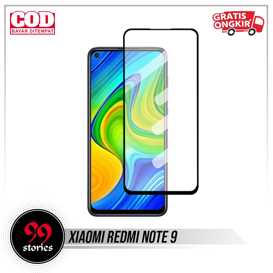 Tempered Glass Layar Full Cover Xiaomi Redmi Note 9