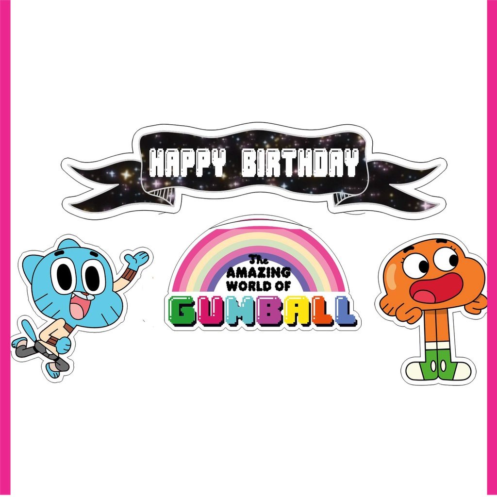 

BIGBAG TOPPER CAKE ULANG TAHUN / HIASAN KUE GUMBALL