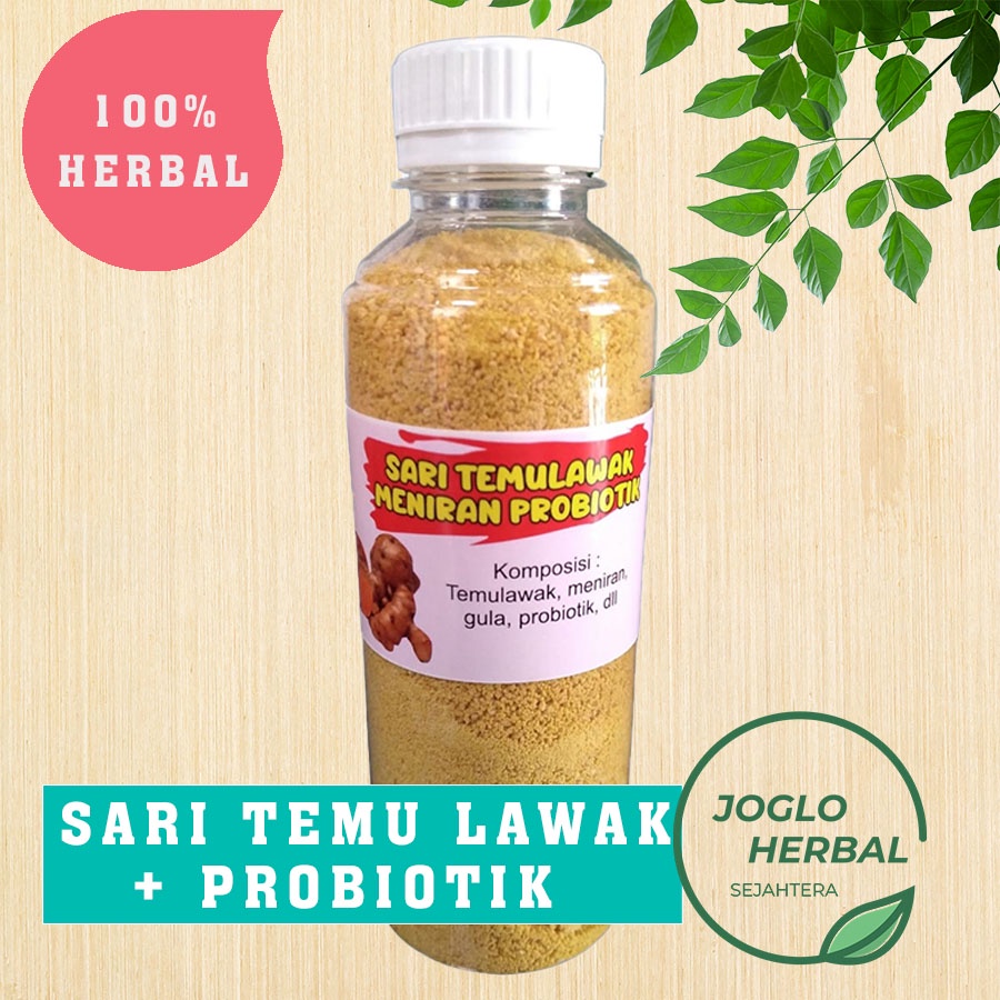 

Sari Temulawak Meniran Probiotik minuman serbuk asli baik untuk kesehatan 100% Herbal Alami