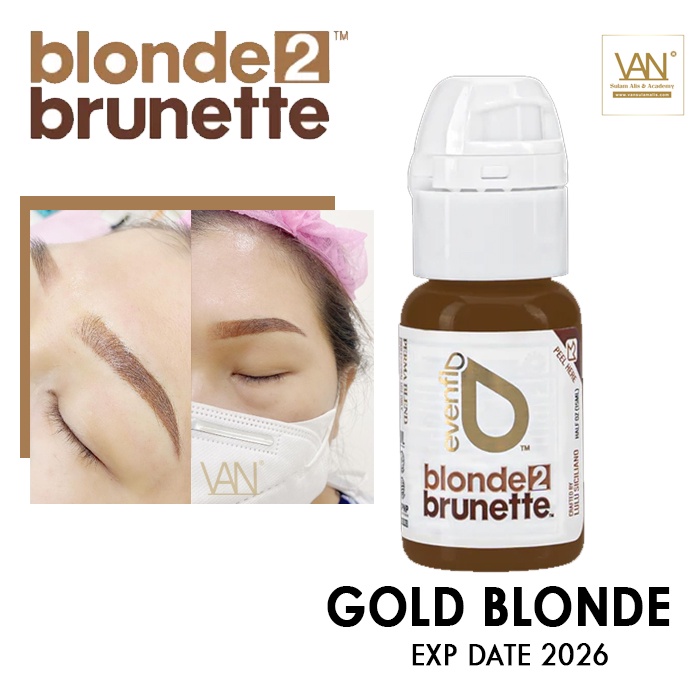 TINTA ORIGINAL SULAM ALIS PERMABLEND EVENFLO BLONDE 2 BRUNNETE (GOLD BLONDE) MADE IN USA