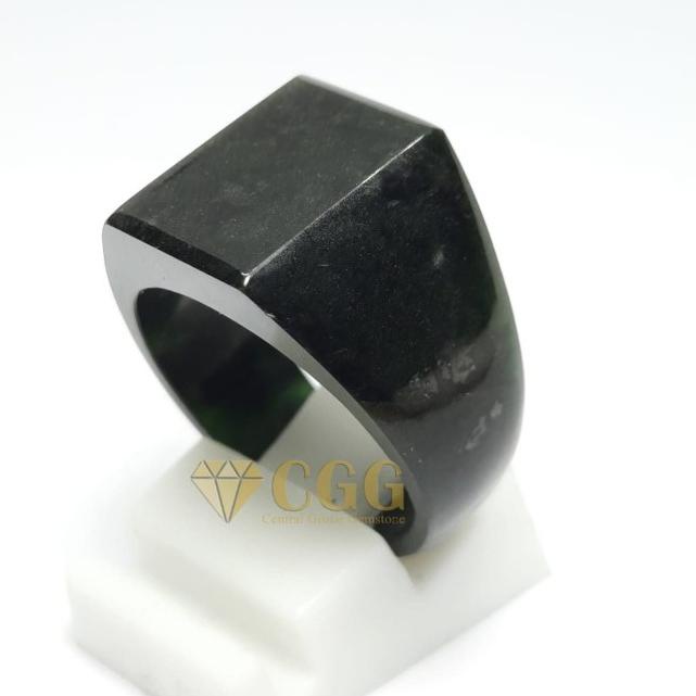 Cincin Exclusive Batu Giok Hitam Black Jade Original - 7
