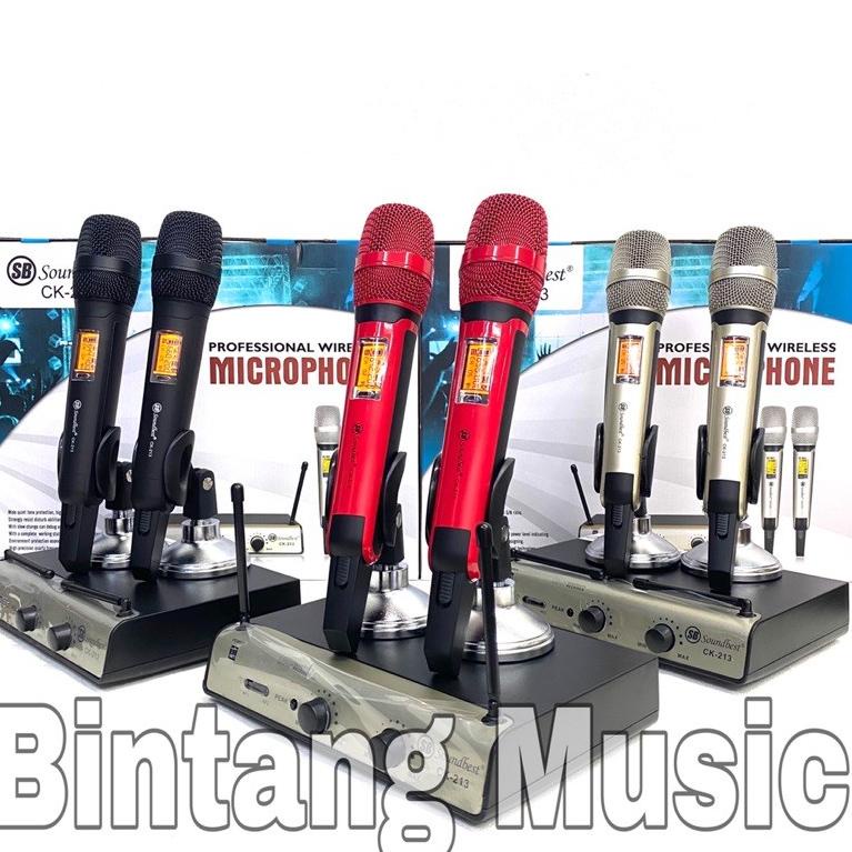 ㊤ Mic wireless Soundbest Ck213 original mic soundbest ck 213 soundbest ck213 BISA COD LANGSUNG CHECK