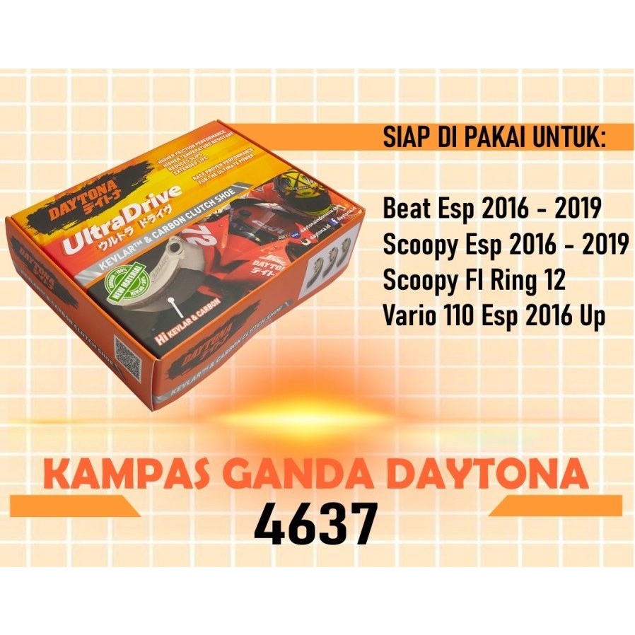 DR KAMPAS GANDA DAYTONA SCOOPY R12 K16 463