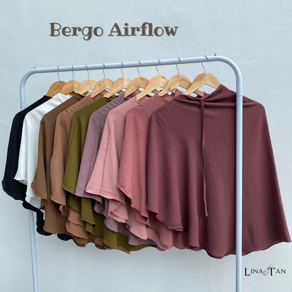 BERGO CRINKLE AIRFLOW / DAILY HIJAB /HIJAB INSTAN