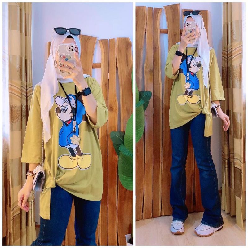 Kaos Mickey Mouse Wanita Dewasa