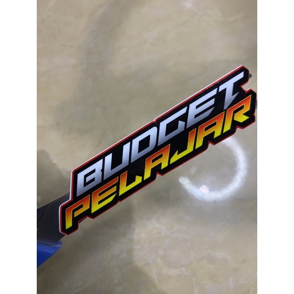 STIKER BUDGET PELAJAR