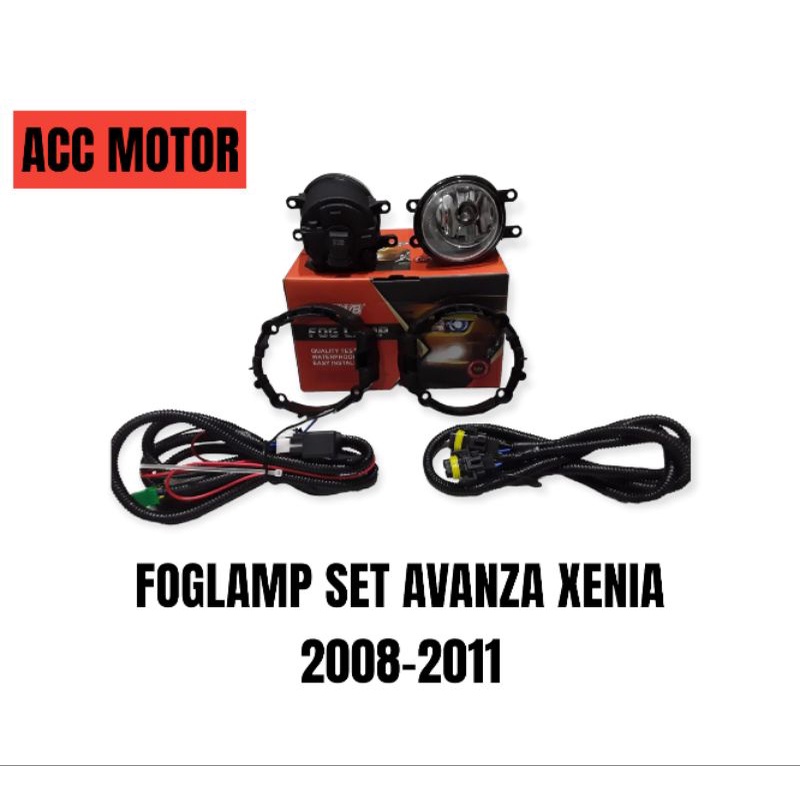 Lampu Kabut Foglamp Set Avanza - Xenia 2008 -2011 Kaca