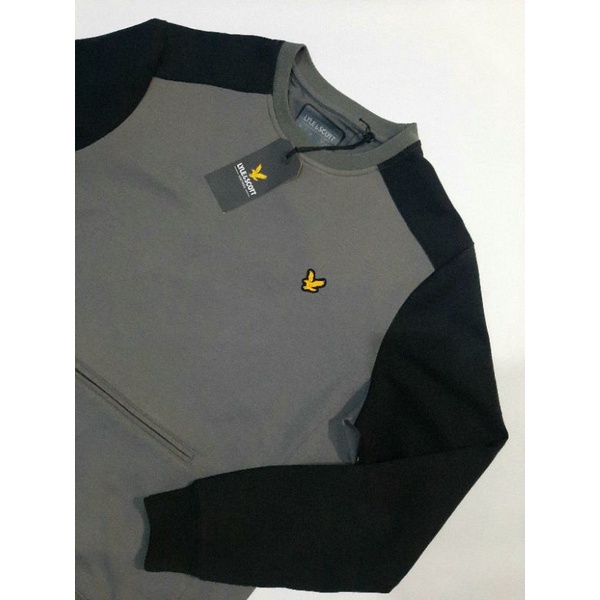 Lyle & Scott Bluza Block Sweatshirt Crewneck.