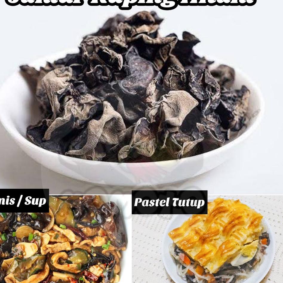 

↫ TERMURAH! 50gram MURAH jamur kuping hitam kering / premium dried black fungus herbal asli ュ