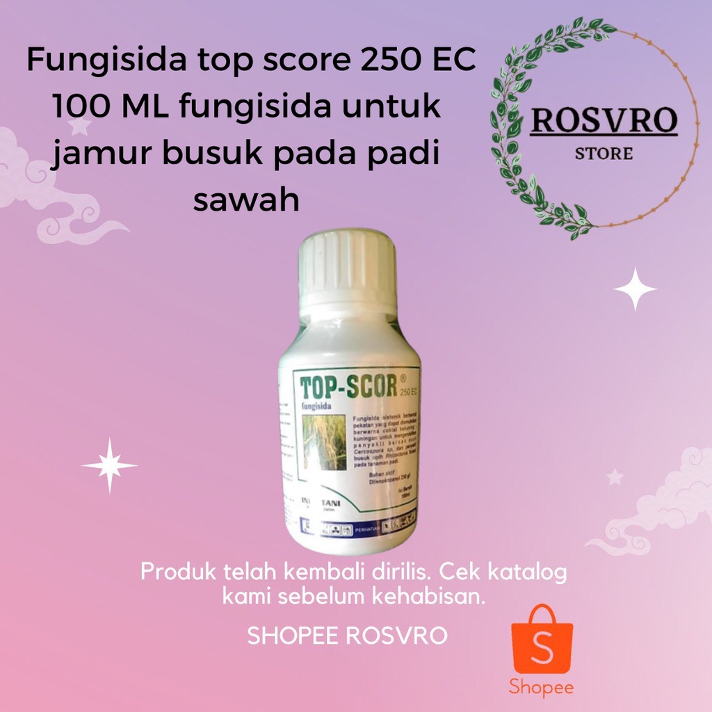 COD Fungisida top score 250 EC 100 ML fungisida untuk jamur busuk pada padi sawah