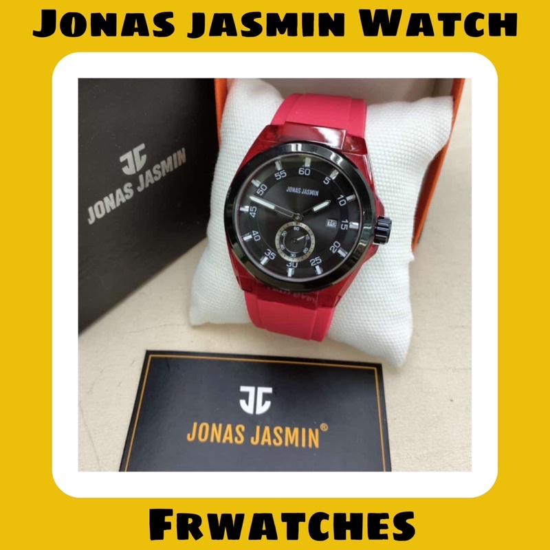 Jam Tangan Fashion Pria Cowok Jonas Jasmin Watch Detik Bawah Tali Rubber