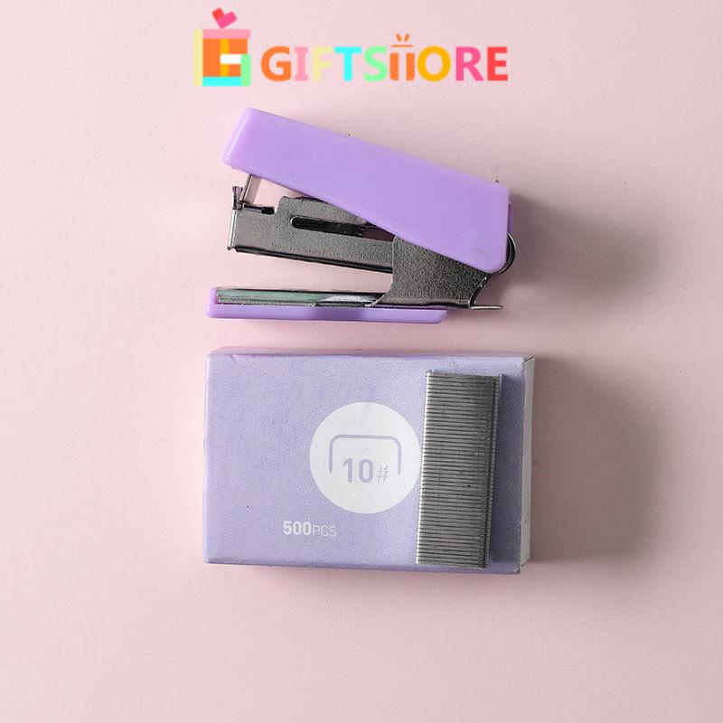 

✨COD stapler staple cute set Stapler Mini Set Staples Perlengkapan Kantor Mengikat Logam Kreatif-GS