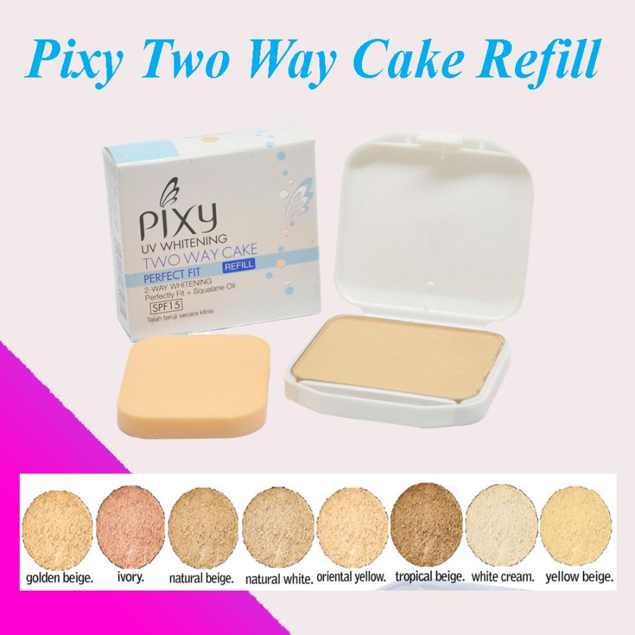 PROMO Pixy Perfect Fit Refill Bedak Yellow Beige, Golden Beige