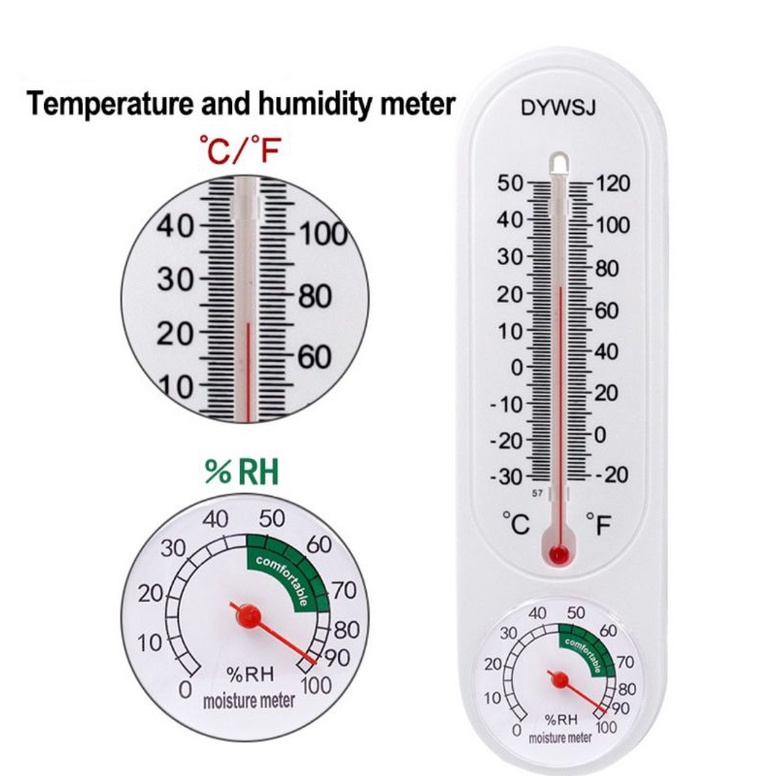 [COD] Thermometer hygrometer Wall Termometer Dinding Alat pengukur suhu ruangan