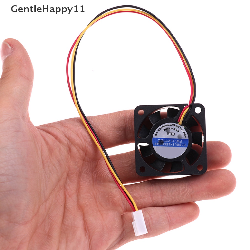 Gentlehappy 1Pc 4010 40MM 40 * 40 * 10kipas Pendingin 12V 0.8W 0.06A 3Pin Pendingin Heatsink Mini Fan id