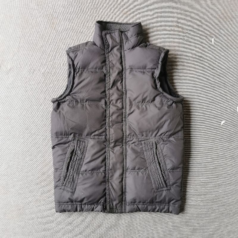 ABERCROMBIE DOWN VEST ROMPI BULANG SECOND SIZE M FIT L