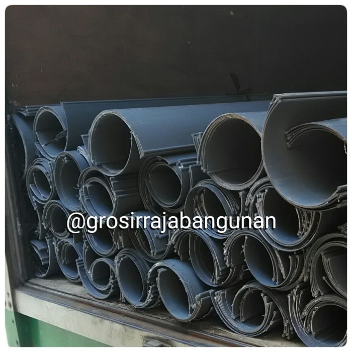 Pipa Pvc Talang Air Rumah Setengah Lingkaran Pvc Panjang 4 M