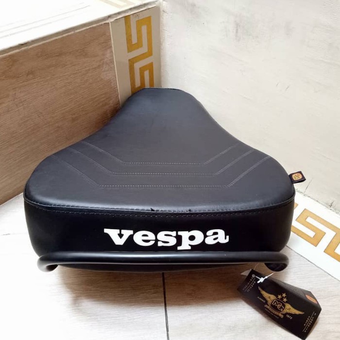 jok depan pisah vespa px exclusive original mg seat rangka plat