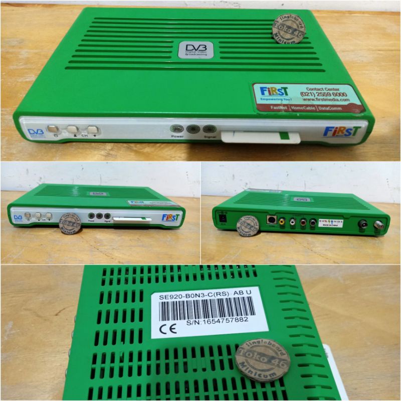 DVB STB SET TOP BOX FirstMedia SE920-B0N3 Digital Vidio Broadcasting Like DVBT2 T2 Nexmedia V3 V4