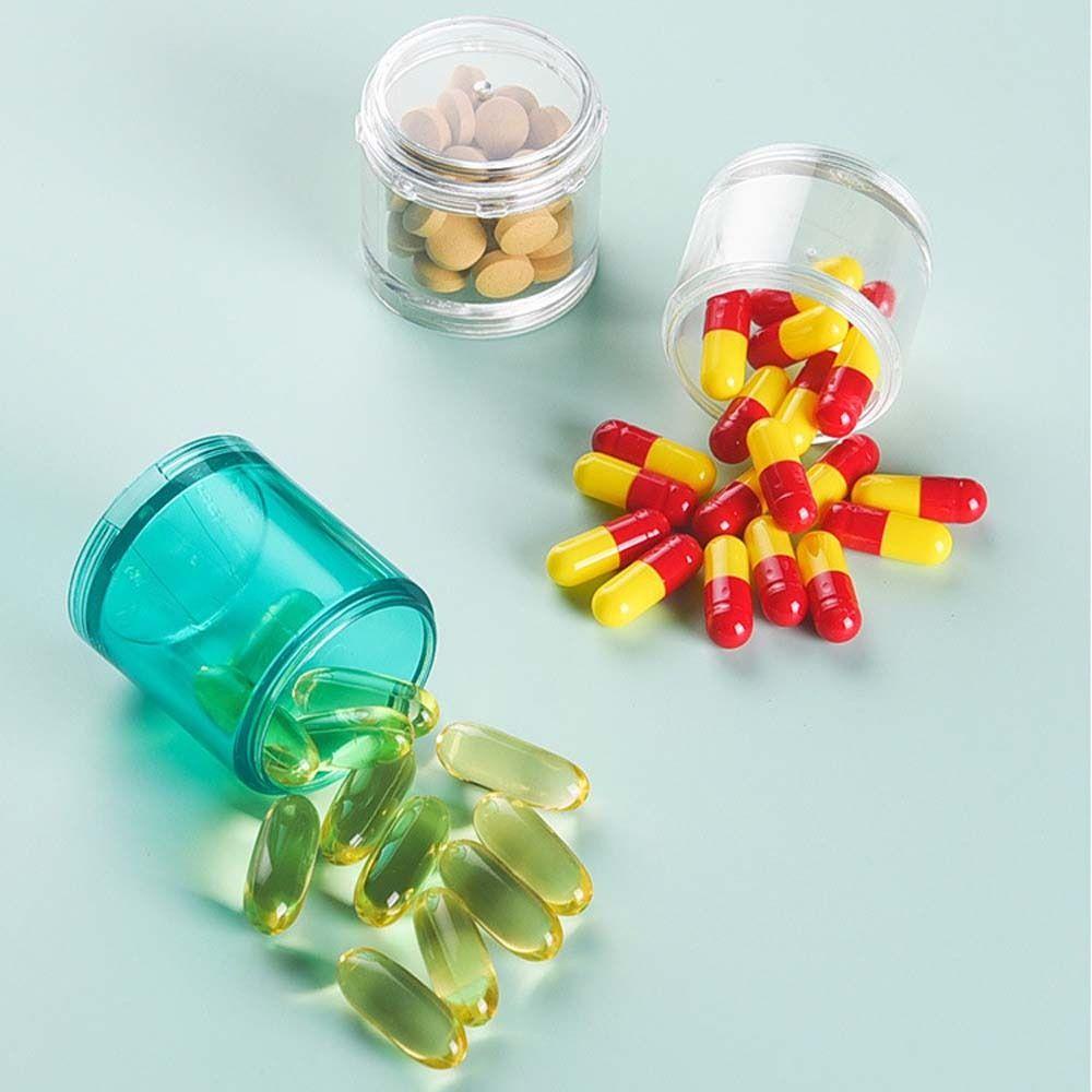 [Elegan] 7hari Pill Box Vitamin Potong Kompartemen Penyimpanan Perhiasan Tablet Mingguan Dispenser Pil