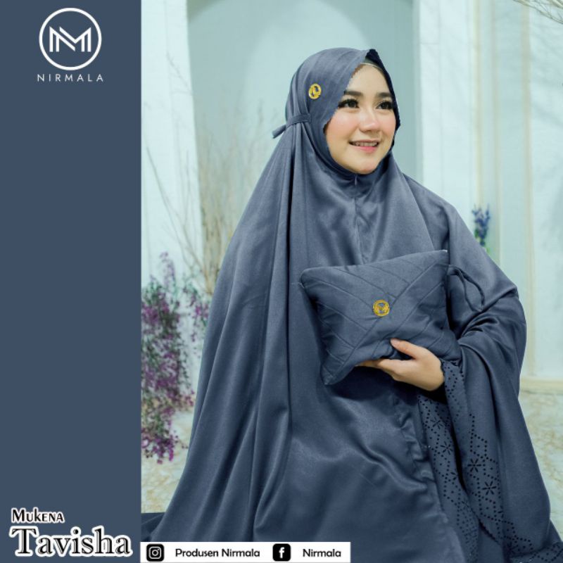 MUKENAH TAVISHA ORIGINAL BY PRODUSEN NIRMALA BAHAN VELVET SILK PREMIUM