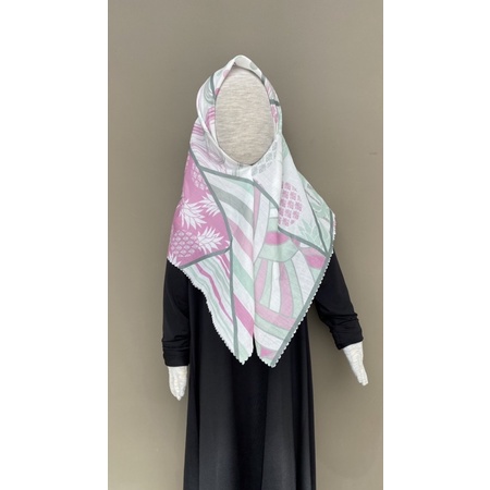 VOAL PRINTING ANAK INSTANT MOTIF FLAMINGGO / HIJAB INSTANT ANAK MOTIF / KERUDUNG ANAK KARAKTER MOTIF LUCU