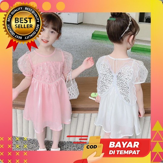 Dress Anak Perempuan Import Korea 7 8 9 10 11 Tahun Premium Lucu Murah Meriah Fashion Pakaian Baju D
