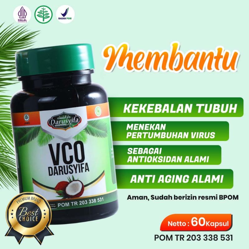 Kapsul VCO Darusyifa isi 60 kapsul