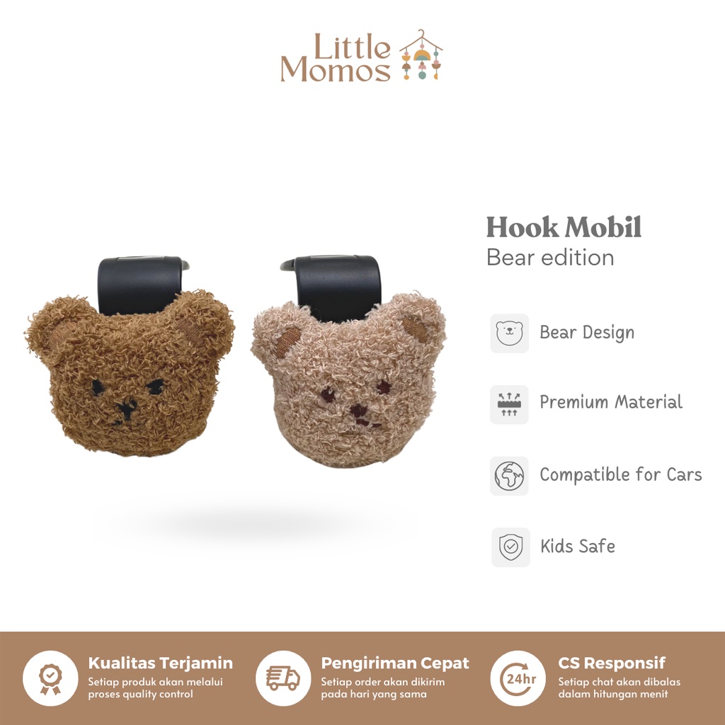 Little Momos Hook Mobil / Gantungan Mobil Korean Bear