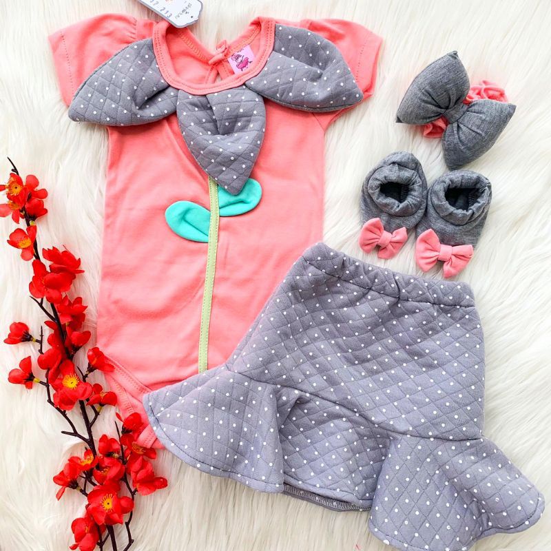 SETELAN BAJU JUMPER BAYI PEREMPUAN 0-18 BULAN+BANDO+SEPATU / SET JUMPER ROK TUTU FREE BANDO SUNFLOWER / SETELAN BAJU BAYI CEWEK LUCU / SETELAN JUMPER ROK BUNGA MATAHARI SUNFLOWER