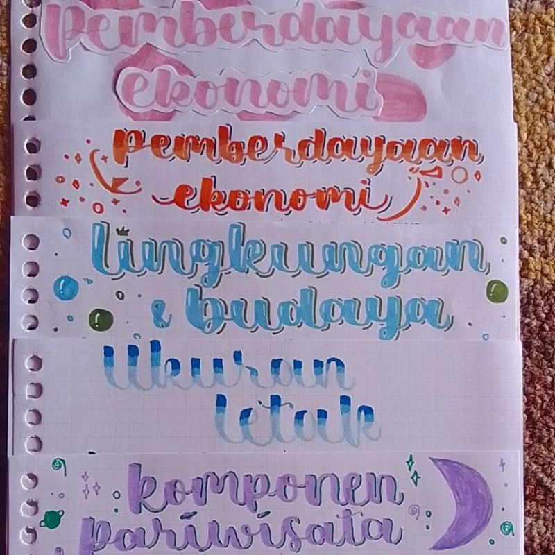 

(FREE GIFT) HEADER CATATAN LETTERING