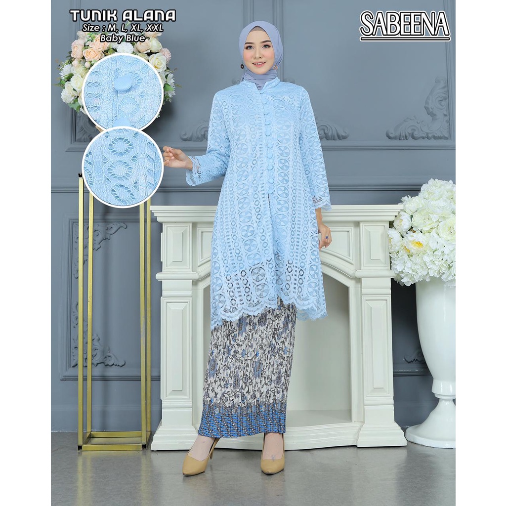 (COD) NEW COLLECTION TUNIK BURKAT KANCING DEPAN BUSUI MALIKA