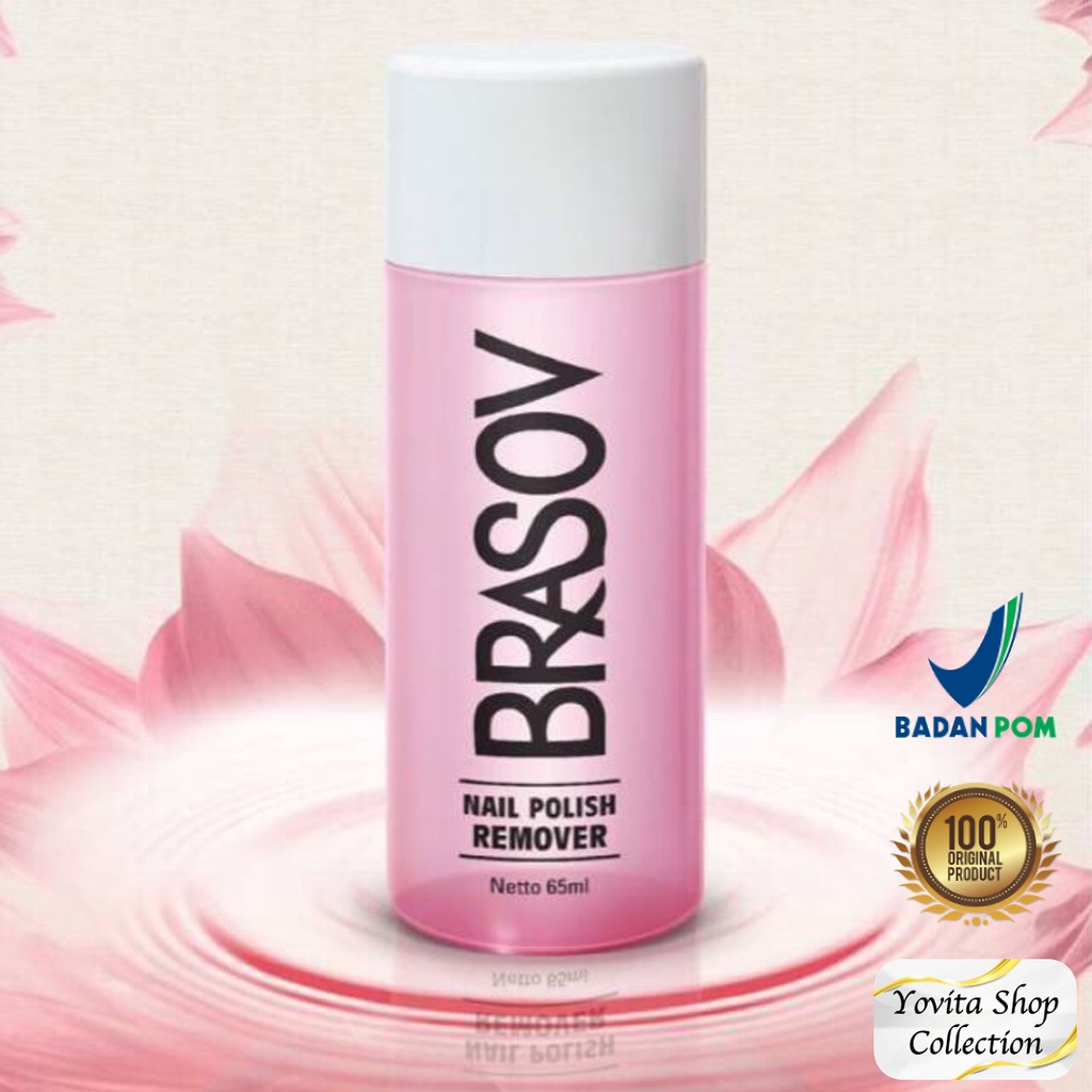 Aseton Brasov Pembersih kutek Halal / Pembersih cat kuku / Penghapus Cat kuku / Nail Polish Remover