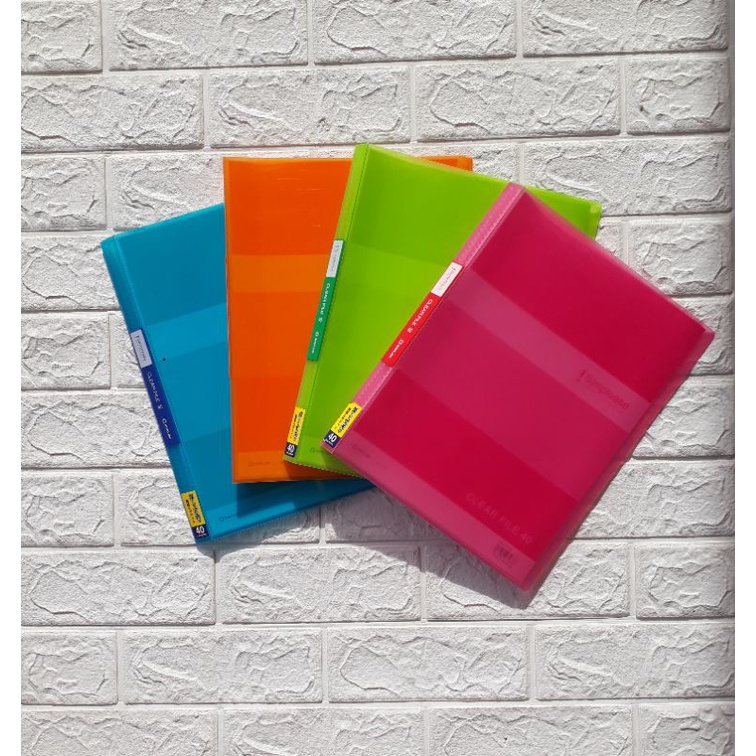 

KING JIM 184TSPW Clear File Holder Simplease ukuran A4 isi 40 Pockets