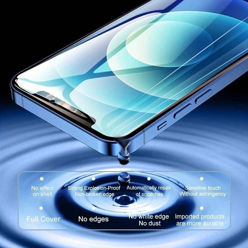 Film Pelindung Layar Hydrogel 9H Untuk iPhone 14 13 12 11 Pro Max Mini Plus 6 6s 7 8 Plus SE 2020 2022 X Xs XR Max