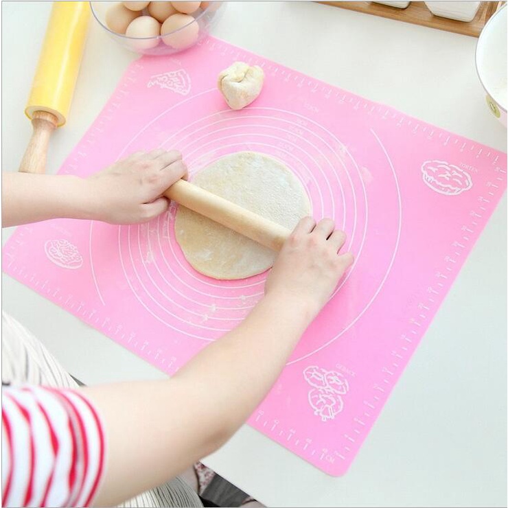 T&amp;Y Alas Tatakan Mat Talenan 50 x 40 cm Giling Gilas Rolling Adonan Kue Roti Pizza Fondant Silmat Silikon Silicone Kneading Pad Anti Lengket Murah