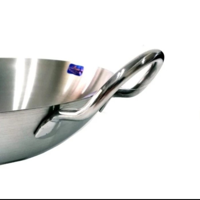 Bima Wajan Kuali 40Cm Stainless 304 Asian Wok Pan Wokpan B0101340