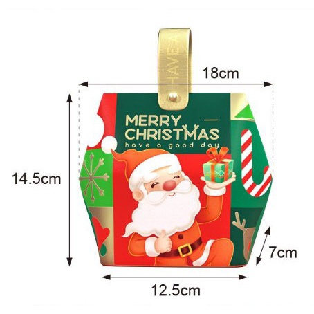 

Bpx Natla Santa Paku Emas Dus Kotak Bingkisan Sovenir Christmas Gift Box