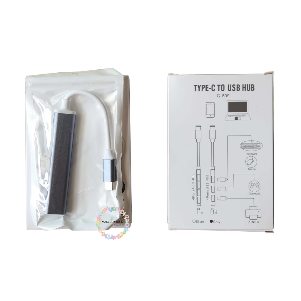 4 in 1 USB Type C HUB Kabel Adaptor USB Tipe C to USB 2.0 3.0 Macbook AIR PRO M1 IPAD ASUS LENOVO ACER HP
