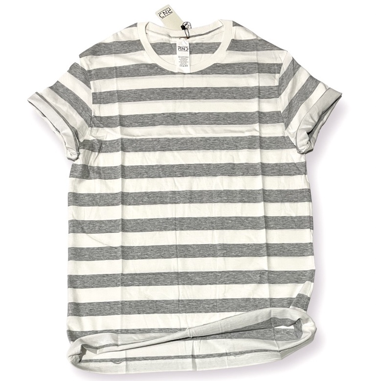 Kaos Stripe Strip Salur Belang Pria Wanita