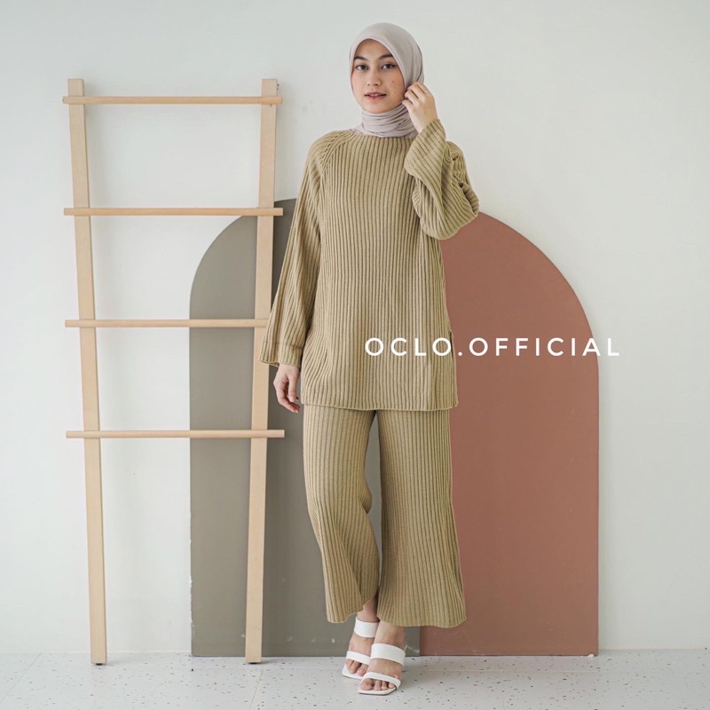 Famaira Set Knit | Setelan One Set Knit Premium Sweater