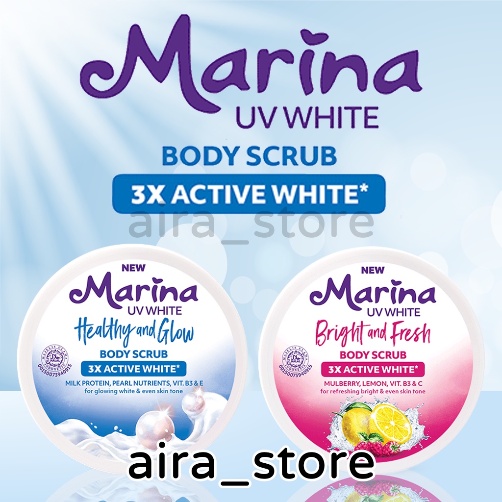 Marina UV White Body Scrub - 200ml