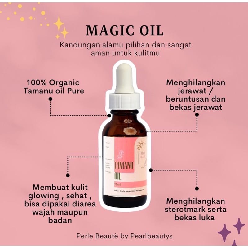 [SIAP KIRIM] TAMANU OIL GLOWING SKIN BPOM 100% ORI BY PERLEBEAUTE