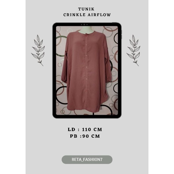 Tunik Crinkle Airflow