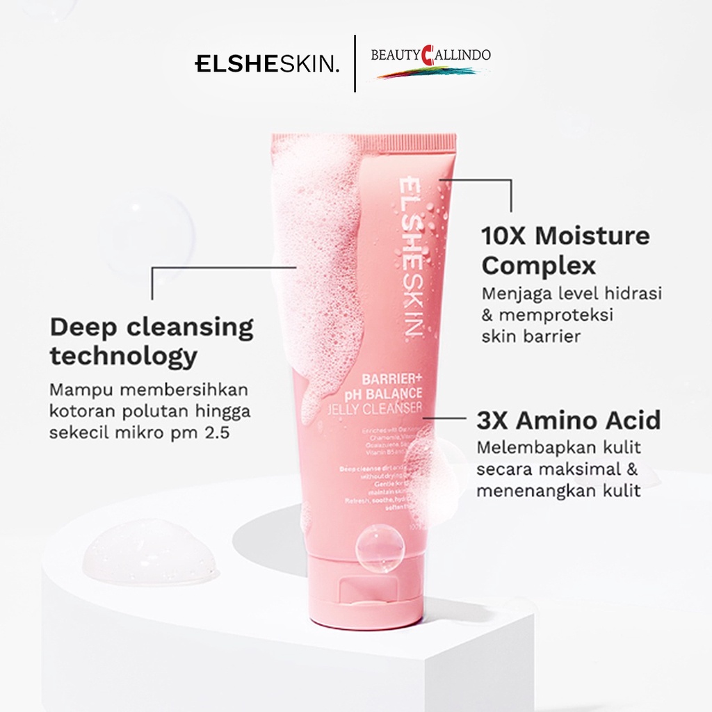 ElsheSkin Barrier+ pH Balance Jelly Cleanser -  Gentle Facial Wash