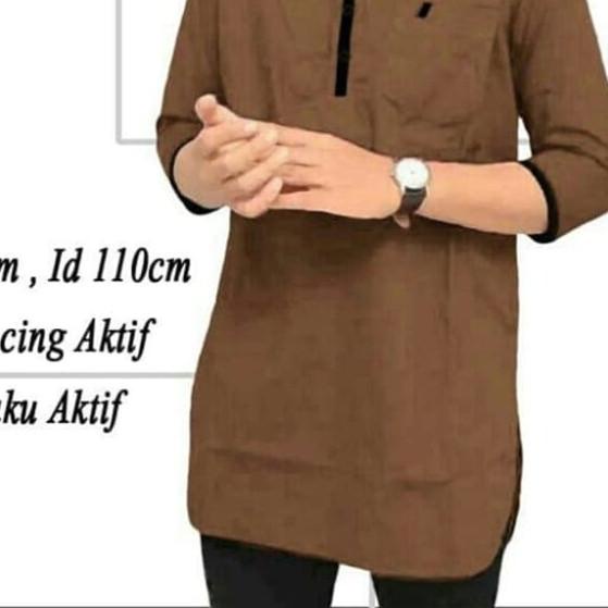 [KOKO TOMY BROWN SC] Koko pria katun coklat