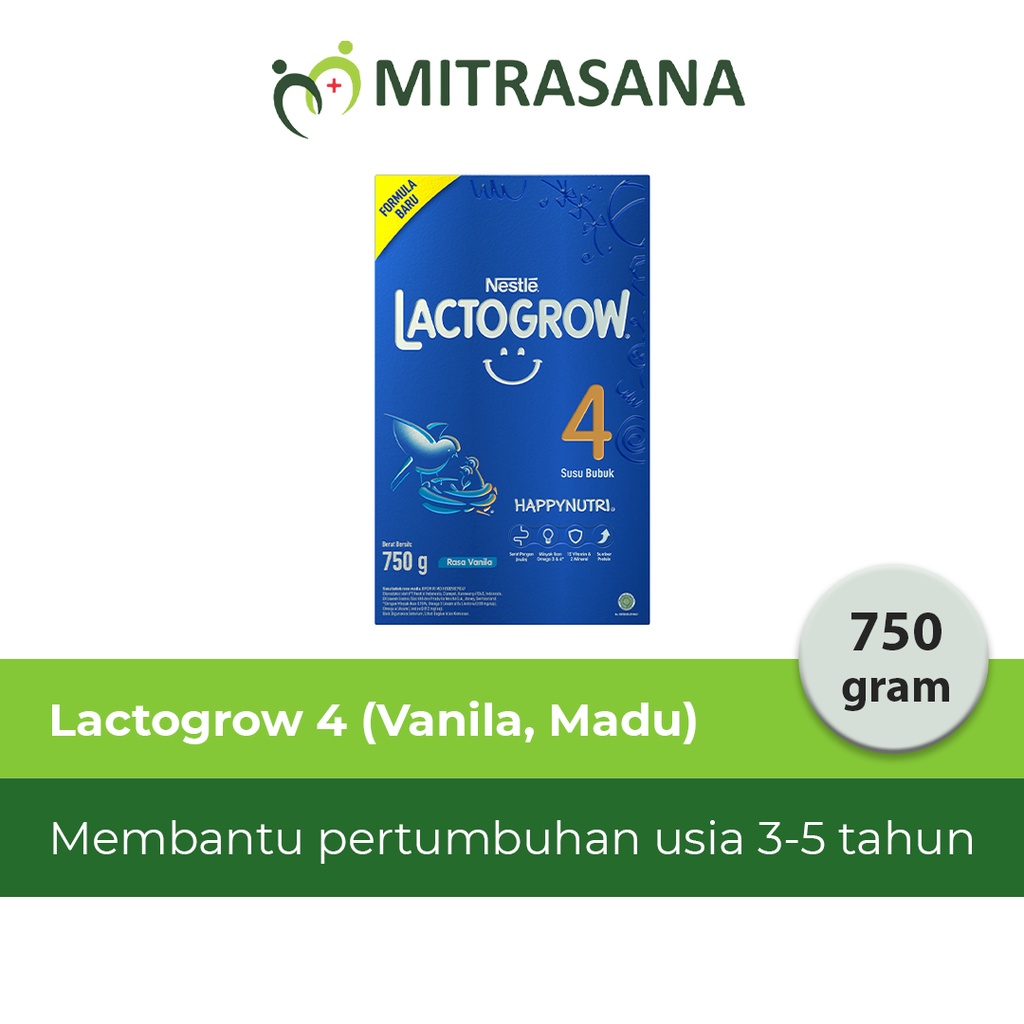 Lactogrow 4 HONEY/VANILA 350gr/750gr -  Susu Formula