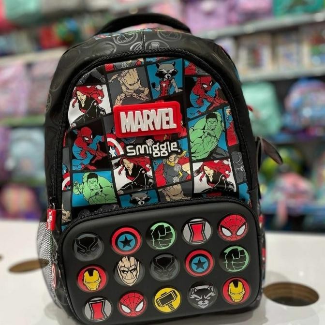 NEW Sale Backpack Smiggle Marvel Spiderman Original - Tas Anak Sekolah - Marvel avengers